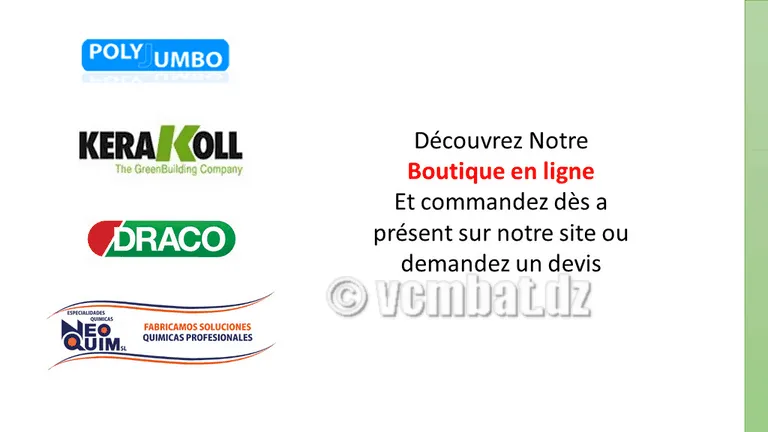 boutique produits batiment